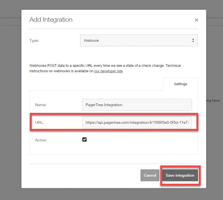 Pingdom PagerTree Integration Configuration